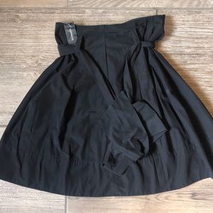 Black Polyster Skirt